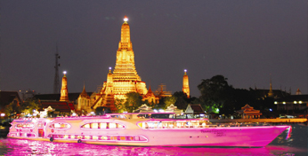 泰國璀璨明珠號自助晚餐+湄南河夜遊+接送套票